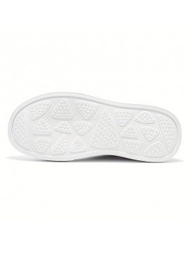 Men'S Breathable Mesh Sneakers - Lightweight Low-Top Casual Shoes with Non-Slip Rubber Sole, White & Green Accents, Lace-Up Design for All-Season Comfort, Perfect for Streetwear & Casual Attire, Allseason Footwear, Modern Sneakers, Fabric Upper Shoes, Men'S Sneaker, Urban Men'S Sneaker, Light Men'S White Sneakers With Stripe, Fashionable Sneakers For Men, Sneaker Brown With Green Stripe, Light Green Running Sneakers, Men Shoe