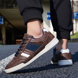 Men'S Lightweight Business Casual Shoes - All-Season Formal & Everyday Shoes with Cushioned TPR Sole, Lace-Up Closure, Brown - Durable Synthetic Faux for Office, Meetings, Events - Extended Sizes Available - Easy-Clean Minimalist Design, Office Footwear, Sleek Shoe Design, Fabric Lined Interior, Event Footwear, Modern Footwear, Breathable Fabric, Professional Men, Men'S Sneakers, Shoe For Men Korian, Men'S Nubuck Sneakers, Men Shoe