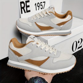 Unisex Classic Retro Low-Top Sneakers - Breathable Fabric Upper, EVA/Rubber Sole, Non-Slip Cushioned Outsole, Lightweight EVA/Rubber Outsole - Fitness, Jogging, Casual Shoes, Lace-Up Design, Comfort Fit, Versatile Footwear, All-Season Casual Wear, Minimalist Style, Durable & Slip-Resistant, Men'S Tennis Shoes, Men'S Sneakers, Couple Black Air-cushioned Tennis Sneakers, Men'S Retro Tennis Shoes, Sneakers For Men, Branded Men'S Sneakers, Earth-toned Tennis Shoes For Men, Men'S Shoes