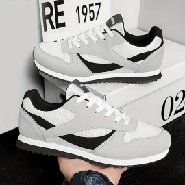 Unisex Classic Retro Low-Top Sneakers - Breathable Fabric Upper, EVA/Rubber Sole, Non-Slip Cushioned Outsole, Lightweight EVA/Rubber Outsole - Fitness, Jogging, Casual Shoes, Lace-Up Design, Comfort Fit, Versatile Footwear, All-Season Casual Wear, Minimalist Style, Durable & Slip-Resistant, Men'S Tennis Shoes, Men'S Sneakers, Couple Black Air-cushioned Tennis Sneakers, Men'S Retro Tennis Shoes, Sneakers For Men, Branded Men'S Sneakers, Earth-toned Tennis Shoes For Men, Men'S Shoes