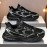 Men's & Unisex Big & Tall Lace-Up Sneakers - Lightweight All-Season Shoes with Cushioned PVC Sole, Breathable Fabric Upper - Gym, Running, Everyday Walking Shoes - Easy-Clean Athletic Footwear for Men (Year-Round), Gym Sneakers, Sleek Sneaker Design, Comfortable Interior Lining