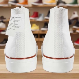 1pc Men's & Women's High-Top Sneakers - Black/White/Star Print (Five-Pointed Star Design) - Lace-Up Round Toe, Breathable Fabric Upper, Cushioned Rubber Sole - All-Season Casual, Gym, Everyday Sneakers - Minimalist Streetwear - Compatible with Men's & Women's (Unisex Fit) - Ideal for Running, Workouts, Formal Events - Versatile Casual Attire - Easy-Clean Design - Available in Black/White/Color Accent Options