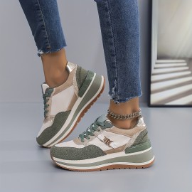 Women'S Lightweight Cushioned Running Shoes - All-Season Gym, Walking, Everyday Sneakers - Mint Green & White Colorway - PU Cushioned Sole - Non-Slip PVC Outsole - All-Terrain Traction - for Women, Students, Professionals - Casual & Formal Events