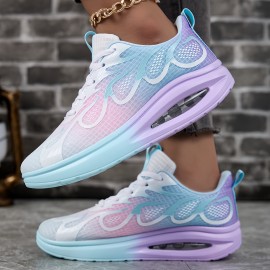 [Cute Lightweight Running Shoes] Lightweight Breathable Women's Running Shoes | Comfortable Low-Top Sneakers with Soft EVA Soles, Stylish Non-Slip Design, Perfect for Casual Wear, Available in Gradient Styles in Pink to White And Purple to Blue