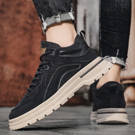 Men's Large Size Heavy-Duty Work Boots - Upper & Cushioned PVC Sole, All-Terrain Traction Tread, Low-Top Outdoor Hiking & Work Shoes for Construction, Gardening, Farming - All-Season Comfort & Support, Lace-Up Design with Arch Support & Cushioned Insole, Durable & Versatile for Casual Attire (Available in Wide Widths), Boots for Men