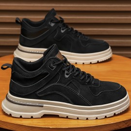 Men's Large Size Heavy-Duty Work Boots - Upper & Cushioned PVC Sole, All-Terrain Traction Tread, Low-Top Outdoor Hiking & Work Shoes for Construction, Gardening, Farming - All-Season Comfort & Support, Lace-Up Design with Arch Support & Cushioned Insole, Durable & Versatile for Casual Attire (Available in Wide Widths), Boots for Men