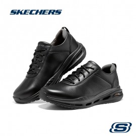 Men's Skechers Casual Business Shoes - Soft and Comfortable Gentleman Style, Model 210536-BLK, Casual Shoes for Men, Walking Shoes, Casual Attire, Minimalist Design, Sleek Footwear, Cushioned Sole, Breathable Fabric Lining, Slipresistant Soles, Daily Commuters, Office Professionals