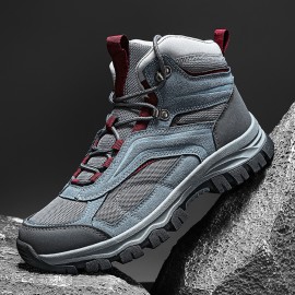 Men'S Outdoor Shoes - Lace-Up Hiking Boots, Autumn and Winter Seasonal Wearable Mongolian Boots, Riding Boots, Low-Top Military Boots for Easy On/Off Style in Green and Gray, Suitable for All Festivals