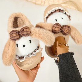 Women'S Cute Puppy Slippers - Beige/White/ Brown/Black/ - Non-Slip EVA Sole Indoor House Shoes - Soft Fabric Upper - Cozy Home Footwear for Women - Perfect Gift for Dog Lovers - Easy Slip-On Design, Cute Slippers, Indoor Footwear, Playful Design, Comfortable Fit, Casual Footwear, Durable Construction, Pet Owners
