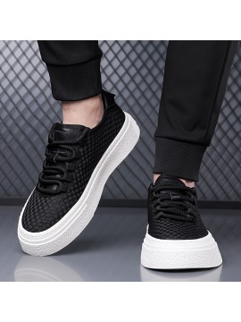 Men's Fashion Street Sports Casual Shoes Thick Sole Anti-slip Trendy Comfortable Board Shoes
