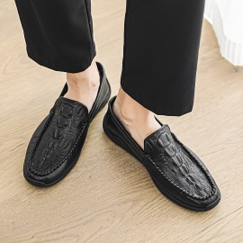 Men's Slip-On Moccasin-Style Low-Top Sneakers - Glossy Upper, Round Toe & Arch Support - All-Season Casual & Formal Shoes with Cushioned Insole & Non-Slip Rubber Sole - Black (Versatile for Everyday, Office, Semi-Formal Wear) - Comfortable & Durable Men's Footwear, Sneakers for Men High Quality, Shoes, High Top Sneakers for Women, Mens Shoes Sneaker, Slippers for Men