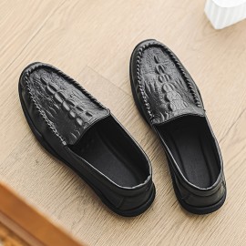 Men's Slip-On Moccasin-Style Low-Top Sneakers - Glossy Upper, Round Toe & Arch Support - All-Season Casual & Formal Shoes with Cushioned Insole & Non-Slip Rubber Sole - Black (Versatile for Everyday, Office, Semi-Formal Wear) - Comfortable & Durable Men's Footwear, Sneakers for Men High Quality, Shoes, High Top Sneakers for Women, Mens Shoes Sneaker, Slippers for Men