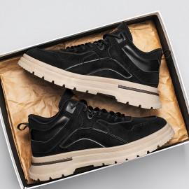 [Durable Work Boots] Durable & Easy-Clean Men's Plus Size Work Boots | All-Terrain Tactical Shoes with Lace-Up Closure, Non-Slip PVC Outsole, Cushioned Insole - Tan/Beige Rugged Boots for Hiking, Construction, Everyday - Big & Tall Men, Hiking Footwear, Sleek Boot Design, Fabric Lined Interior