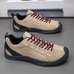 Men's All-Season Ankle-High Outdoor Boots - Lightweight -Slip PVC Sole & PU Cushioned Insole, All-Terrain Traction for Hiking,, Driving - Round Toe Ankle Boots with Lace Closure, All-Weather Casual/athletic Footwear