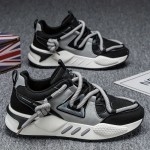Men'S Summer Casual Sports Shoes Daddy Sneakers with Soft Bottom Lace-Up Closure Breathable Mesh Low Style Chunky Shoes