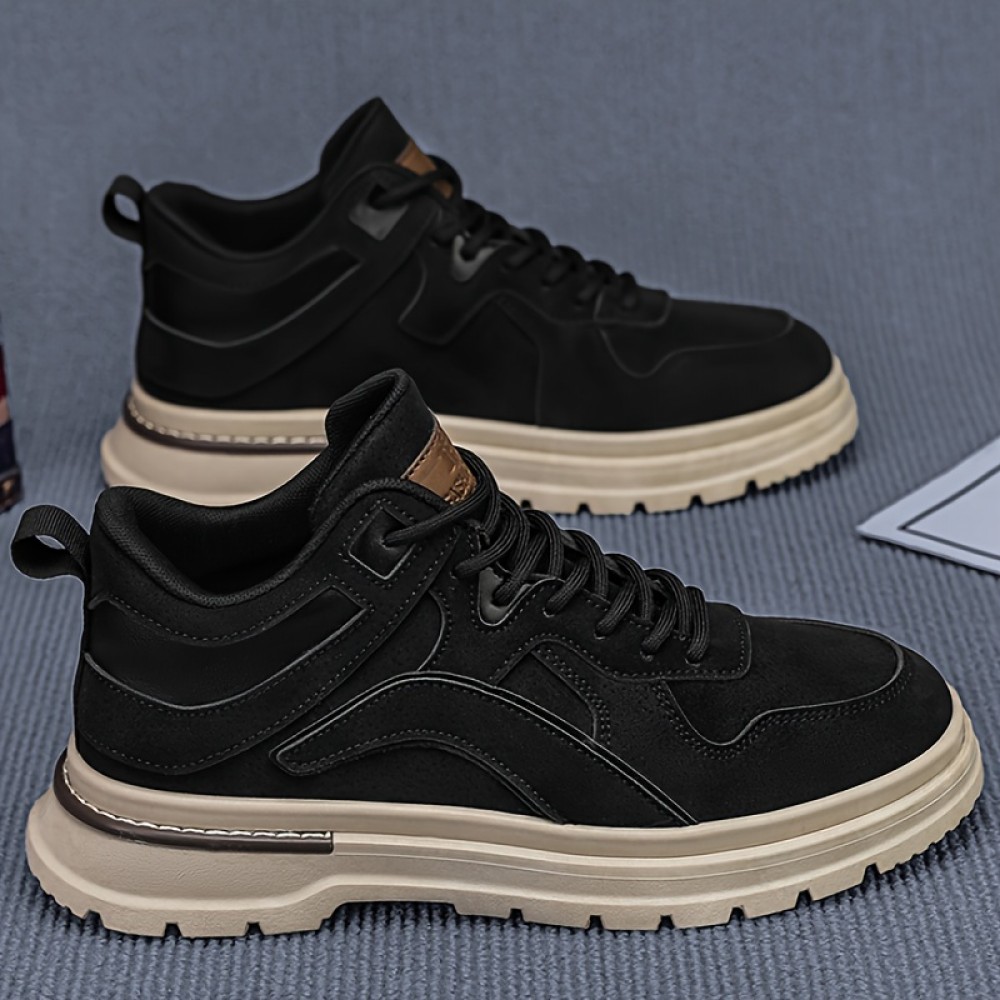 [Durable Work Boots] Durable & Easy-Clean Men's Plus Size Work Boots | All-Terrain Tactical Shoes with Lace-Up Closure, Non-Slip PVC Outsole, Cushioned Insole - Tan/Beige Rugged Boots for Hiking, Construction, Everyday - Big & Tall Men, Hiking Footwear, Sleek Boot Design, Fabric Lined Interior